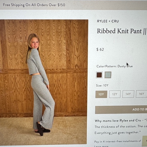 Rylee + Cru Sage Ribbed Knit Set - Picture 8 of 8